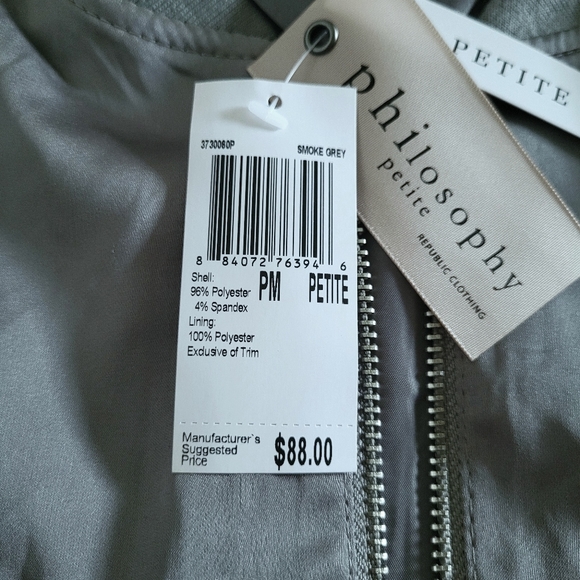 ✨️HP✨️ Philosophy🧐 Bomber Jacket - NWT - Picture 12 of 12